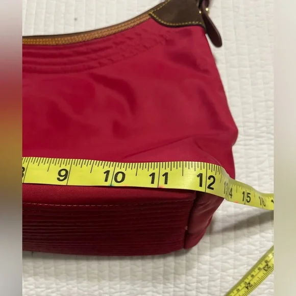 Dooney & Bourke Crimson Shoulder Bag with Brown Strap - Picture 8 of 16